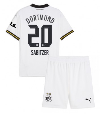 Borussia Dortmund Marcel Sabitzer #20 Tercera Equipación Niños 2024-25 Manga Corta (+ Pantalones cortos)